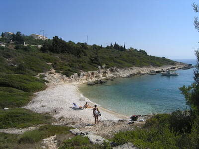 Řecko, Paxos, pláž Ballos