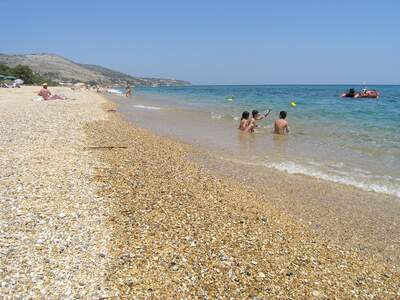 Řecko, Kefalonie, Pláž před ubytováním Summer Sun
