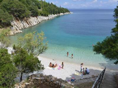 Řecko, Ithaka, Pláž Schinari, Blíž k Frikes