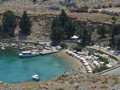 Řecko, Rhodos, Pláž Lindos