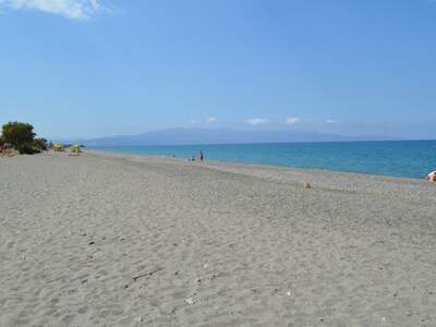 Řecko, Kréta, Pláž u ubytování Chrisselen