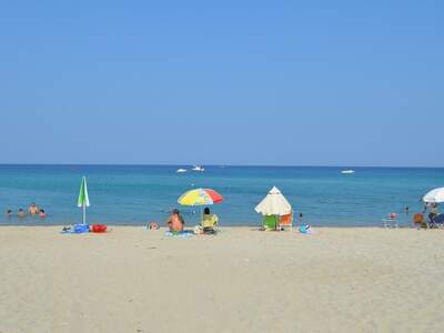 Řecko, Fourka, Pláž v letovisku