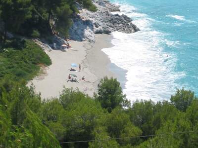 Řecko, Skopelos, Pláž Kastani, před Mammamia