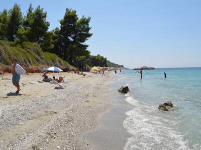 Řecko, Skopelos, Pláž Milia