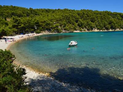 Řecko, Alonissos, Pláž Milia