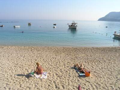Řecko, Lefkada, Městská pláž