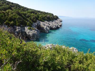 Řecko, Kefalonie, Pláže v okolí letoviska Skala