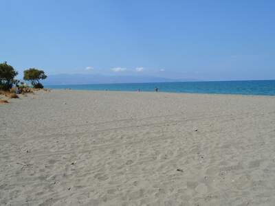 Řecko, Kréta, Pláž u ubytování Chrisselen