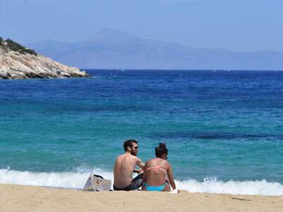 Řecko, Ios, Pláž Agia Theodoti