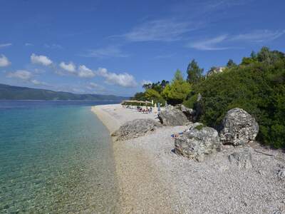 Řecko, Ithaka, Pláž Aspros Gialos