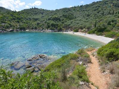 Řecko, Ithaka, Pláž Sarakoniko