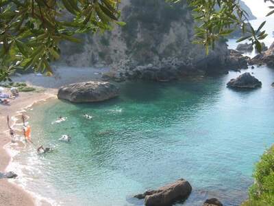 Řecko, Parga, Pláž Krioneri 