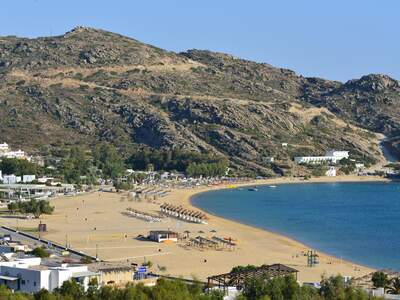 Řecko, Ios, pláž Mylopotas