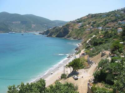 Řecko, Skopelos, Pláž Glifonery u ubytování Kavouris