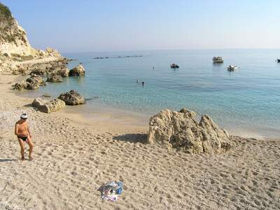 Řecko, Lefkada, Městská pláž