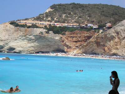 Řecko, Lefkada, Pláž Katsiki 