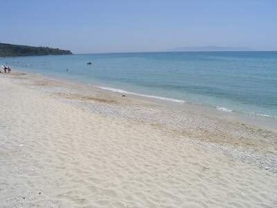 Řecko, Kefalonie, Pláž v letovisku Lourdas