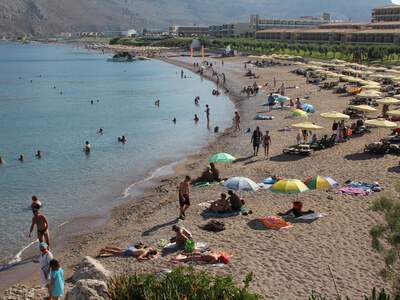 Řecko, Rhodos, Pláž Kolibioi