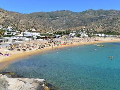 Řecko, Ios, pláž Mylopotas