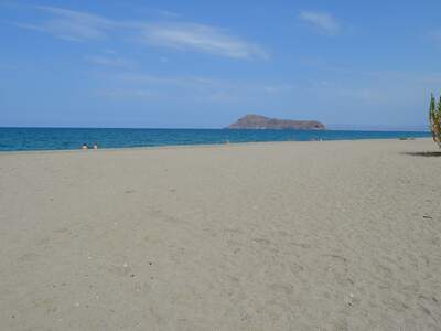 Řecko, Kréta, Pláž u ubytování Chrisselen