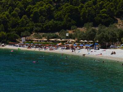 Řecko, Alonissos, Pláž Lefkos Gialos