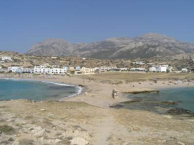 Řecko, Karpathos, Prostřední pláž v letovisku Lefkos