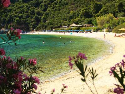 Řecko, Skopelos, Pláž Limnonaria