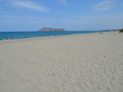 Řecko, Kréta, Pláž u ubytování Chrisselen