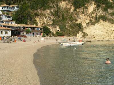 Řecko, Lefkada, Městská pláž