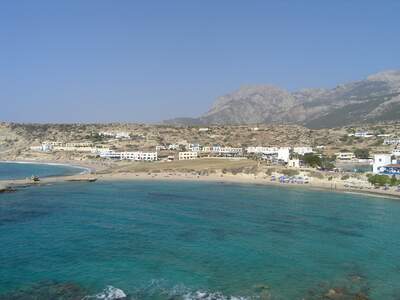 Řecko, Karpathos, Prostřední pláž v letovisku Lefkos