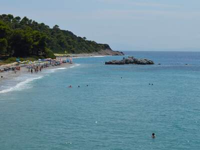 Řecko, Skopelos, Pláž Milia
