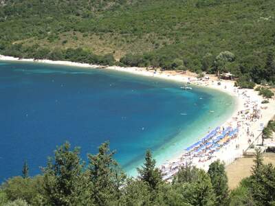 Řecko, Kefalonie, Pláž Antiamos