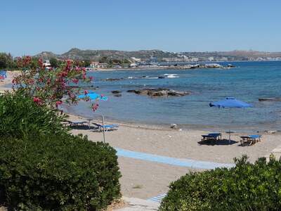 Řecko, Rhodos, pláž Faliraki