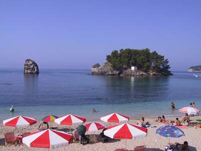 Řecko, Parga, Městská pláž