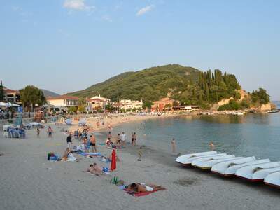 Řecko, Parga, Městská pláž