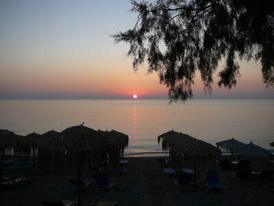 Východ slunce od Akti