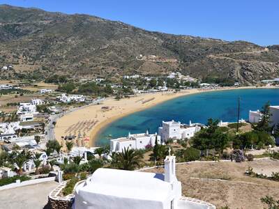 Řecko, Ios, pláž Mylopotas