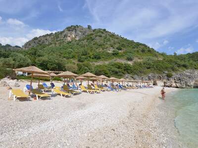 Řecko, Sivota, Pláž Mega Drafi