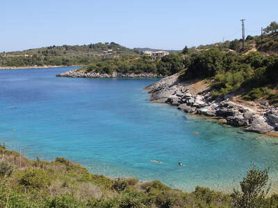 Řecko, Paxos, pláž Ballos