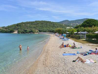 Řecko, Sivota, Pláž Galikos Molos (městská pláž)