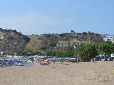 Řecko, Rhodos, Pláž v letovisku Stegna