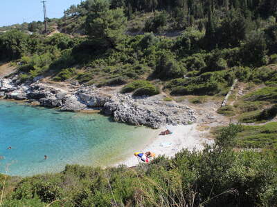 Řecko, Paxos, pláž Ballos