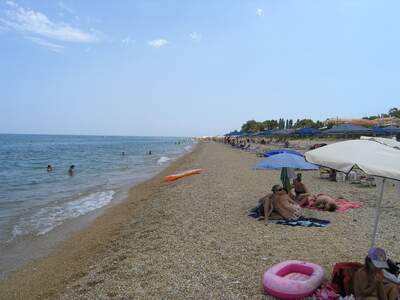 Řecko, Kefalonie, Pláž před ubytováním Summer Sun