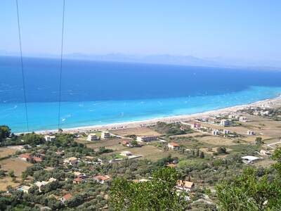 Řecko, Lefkada, Pláž Agios Ioannis Gyra