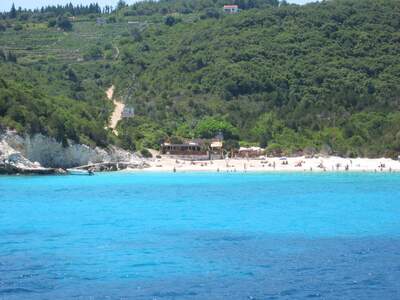 Řecko, Paxos, Antipaxos pláže, Pláž Voltumi 