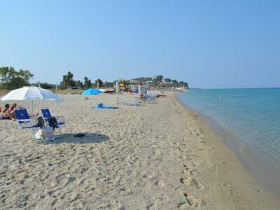 Řecko, Fourka, Pláž v letovisku