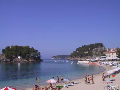 Řecko, Parga, Městská pláž