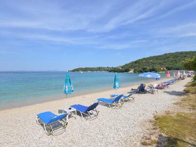 Řecko, Sivota, Pláž Galikos Molos (městská pláž)