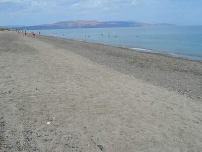 Řecko, Kréta, Pláž u ubytování Chrisselen