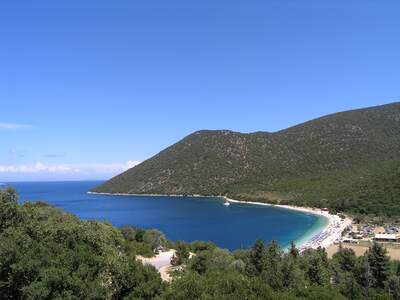 Řecko, Kefalonie, Pláž Antiamos